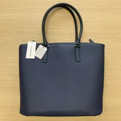 美品 calvin klein 　トートバッグ　ネイビー　A105②