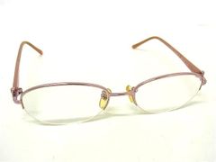 Yves Saint Laurent Rhinestone Prescription Glasses for Women and Men, Pink Beige, DL6969