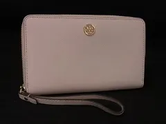 TORY BURCH トリーバーチ レザー ラウンドファスナー 長財布 ウォレット 小銭入れ 札入れ レディース ピンクベージュ系 DL8218