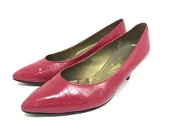YVESSAINTLAURENT イヴサンローラン レザー ヒール パンプス 表記サイズ 35 1/2(約22.5cm) 靴 シューズ レディース ピンク系 DL8447