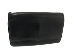 PRADA プラダ レザー 二つ折り 長財布 ウォレット 札入れ 小銭入れ カード入れ メンズ レディース ブラック系 DL8491