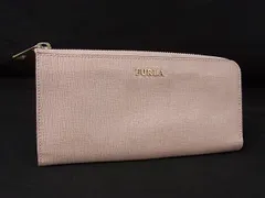FURLA フルラ バビロン レザー L字ファスナー 長財布 ウォレット 札入れ 小銭入れ レディース ピンク系 DL8333
