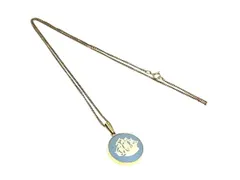 WEDGWOOD ウェッジウッド ジャスパー カメオ ネックレス ペンダント アクセサリー ブルー系 DL8436