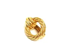 ■美品■ ChristianDior クリスチャンディオール ヴィンテージ 片耳のみ クリップ式 イヤリング アクセサリー ゴールド系 DL8729