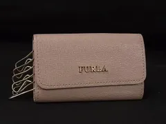 FURLA フルラ レザー 6連 キーケース 鍵入れ レディース ピンクベージュ系 DL8988