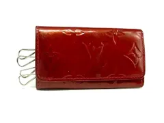LOUIS VUITTON ルイヴィトン M91211 モノグラムヴェルニ ミュルティクレ4 4連 キーケース 鍵入れ ルージュ レッド系 DL2334