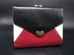 Paul Smith ポールスミス レザー がま口 二つ折り 財布 ウォレット 札入れ 小銭入れ ブラック系×マルチカラー DL2390