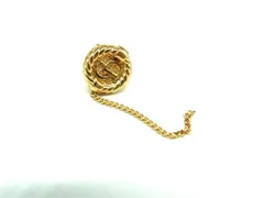 ChristianDior クリスチャンディオール ピンブローチ ピンバッジ アクセサリー ゴールド系 DL2448