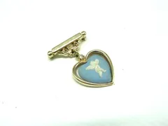 WEDGWOOD ウェッジウッド ジャスパー ピンブローチ ピンバッジ アクセサリー ライトブルー系×ゴールド系 DL2459のサムネイル