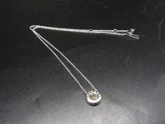 ■美品■ COACH コーチ ラインストーン ネックレス ペンダント アクセサリー レディース シルバー系 DL2503