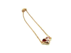 ■美品■ COACH コーチ ラインストーン ハート ブレスレット アクセサリー レディース ゴールド系 DL2514のサムネイル