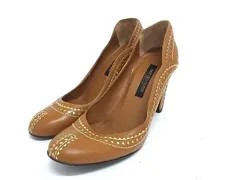 ■美品■ Sergio rossi セルジオロッシ レザー ヒール パンプス 表記サイズ 36 1/2 (約23.5cm) 靴 レディース ブラウン系 DL9868