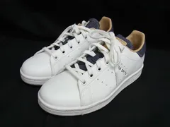 ■美品■ adidas アディダス STAN SMITH レザー スニーカー 表記サイズ 23.0cm 靴 シューズ ホワイト系 DL9763