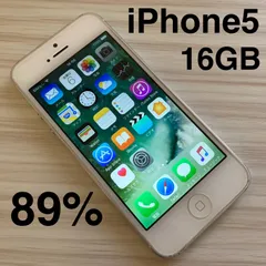 iPhone5 16GB White バッテリー89% Softbank