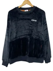VISION STREET WEAR (ヴィジョンストリートウェア) ファー スウェット フリース 9923108-M M ブラック メンズ/028