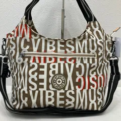 9236　KIPLING キプリング　2way　ショルダーバッグ　トートバッグ　ハンドバッグ　ベージュ　Studio Print　チャーム付き　モンキー　ゴリラ　軽量　カジュアル　シンプル　レディース　ポケット多数　多機能