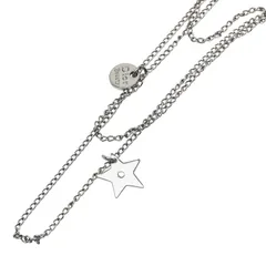 ディオール CDロゴ リボン モチーフ シルバー メタル レディース Dior【1-0253227】