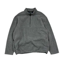 90s EBTEK エディーバウアー フリース ハーフジップ プルオーバー L グレー アメリカ製