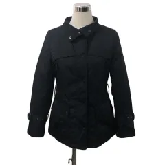 ボディドレッシングデラックス BODY DRESSING Deluxe ジャケット ブルゾン スタンドカラー ダブルジップ 比翼仕立て ライナー 中綿 無地 長袖 38 黒 ブラック