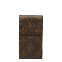 ルイ ヴィトン モノグラム エテュイ シガレット シガレットケース 小物入れ M63024 ブラウン PVC レザー レディース LOUIS VUITTON【234-53422】