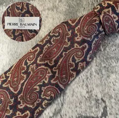 PIERRE BALMAIN ネイビー シルク ネクタイ[MSE057]のサムネイル
