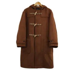 グリーンレーベルリラクシング ユナイテッドアローズ green label relaxing コート ダッフル ロング フード 無地 長袖 S 茶 ブラウン