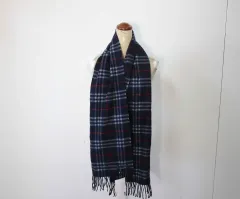M-1293/BURBERRY バーバリー 正規品 ユニセックス ノヴァチェック ラムウール マフラー