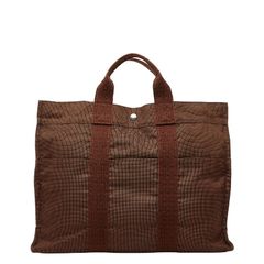 本物 美品 □エルメス□ エールライン PM チョコ ハンドバッグ トート