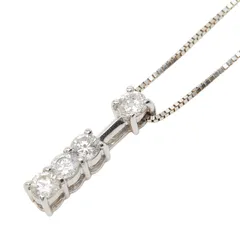 ペンダント ネックレス K18WG ホワイトゴールド レディース【1-0254187】