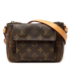 ルイ ヴィトン モノグラム ヴィバシテPM 斜め掛け ショルダーバッグ M51165 ブラウン PVC レザー レディース LOUIS VUITTON【1-0254214】