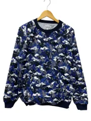JACK BUNNY (ジャックバニー) PEARLY GATES パーリーゲイツ マウンテン柄 総柄 プルオーバー 中綿ブルゾン スニードジャケット 262-8221001 6 ブルー メンズ/028のサムネイル