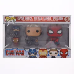 POP! Marvel Series シビル・ウォー/キャプテン・アメリカ 4パック 完成品 フィギュア コミコンインターナショナル2016&原宿コミコン2016&トイサピエンス限定 FUNKO(ファンコ)/ホットトイズ