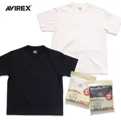 アヴィレックス【AVIREX】783-5934018 CREW NECK PACK T-SHIRT ショートスリーブ クルーネック Tシャツ 半袖 メンズ トップス コットン ロゴ 無地 シンプル ホワイト ブラック