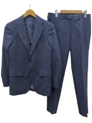 nano universe (ナノユニバース) セットアップ 2Bテーラードジャケット ノータックスラックス NUD81ST0103TN 46 ネイビー メンズ/028