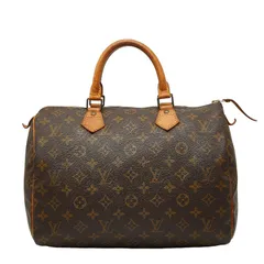 ルイ ヴィトン モノグラム スピーディ30 ハンドバッグ ミニボストンバッグ M41526 ブラウン PVC レザー レディース LOUIS VUITTON【1-0254670】