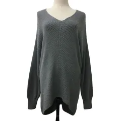 バンヤードストーム BARNYARDSTORM カットソー ニット Vネック 無地 長袖 1 グレー