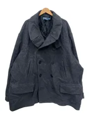 POLORALPH LAUREN (ポロラルフローレン) 10ボタン ピーコート ジャケット ウール 13スター 90S 00S 古着 ビンテージ 5XL グレー メンズ/045