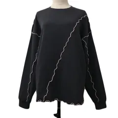 フリークスストア FREAKS STORE トレーナー スウェット カットソー プルオーバー クルーネック メロウ バイカラー 長袖 F グレー ピンク