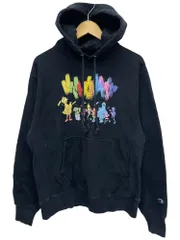 Champion (チャンピオン) REVERSE WEAVE リバースウィーブ パーカー フーディー セサミストリートプリント 単タグ復刻 M ブラック メンズ/045