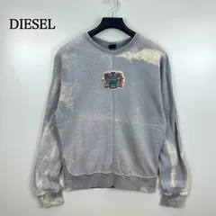 DIESEL 00s y2k archive sweatshirts M ディーゼル 切替 タイダイ スウェット トレーナー 黒タグ アーカイブ グランジ 平成