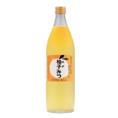無添加はちみつドリンク(柚子みつ)：900ml “国産（四国・九州）樹上完熟柚子”を皮ごと丸搾り！