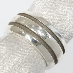 TIFFANY&Co. ティファニー グルーブド ダブルライン リング 925