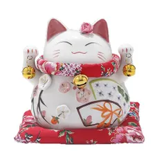 招き猫 貯金箱 置物 開運 金運アップ セラミック雑貨 置き物 インテリア 玄関 まねきねこ 置物 商売繁盛 おしゃれ 新築祝い 開店祝い プレゼント ギフト (ゴールド(16X15X15cm))po 1f413783