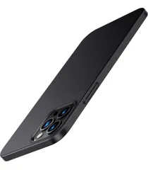★TORRAS iPhone12 /12Pro 用ケース 超薄 6.1インチ マット質感 PC ガラスフィルム付属 指紋/擦り傷防止 さらさら 手触り アイフォン 12 Pro用耐衝撃カバーブラック Wisdom Series