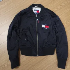 Tommy Hilfiger トミーヒルフィガー フラグ ビックロゴ ブラック ブルゾン ジャケット xs