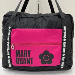 9170　MARY QUANT　マリークワント　トートバッグ　エコバッグ　携帯バッグ　折りたたみバッグ　パッカブルバッグ　ブラック　黒　ピンク　レディース　軽量　シンプル　きれいめ　カジュアル