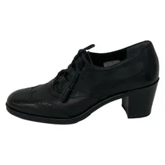 REGAL(リーガル) パンプス 23 1/2 レディース - 黒 ウィングチップ/レースアップ レザー