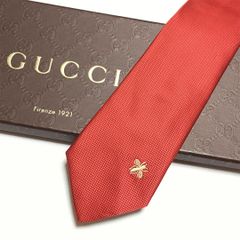 シルク ネクタイ GUCCI グッチ 未使用級 ハチ Bee 蜂 シルク ネクタイ GUCCI グッチ 未使用級 レッド メルカリ - Bee ハチ 刺繍 小物
