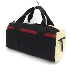 PRADA / プラダ ■ミニボストン　ハンドバッグ　ナイロン　ブラック×ベージュ 4VA073 【バッグ/バック/BAG/鞄/カバン】 ブランド【中古】 