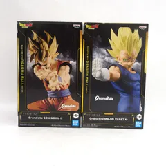 BANPRESTO / バンプレスト ◆DBZ 超サイヤ人2 孫悟空&魔人ベジータ グランディスタ 趣味雑貨【未使用】 